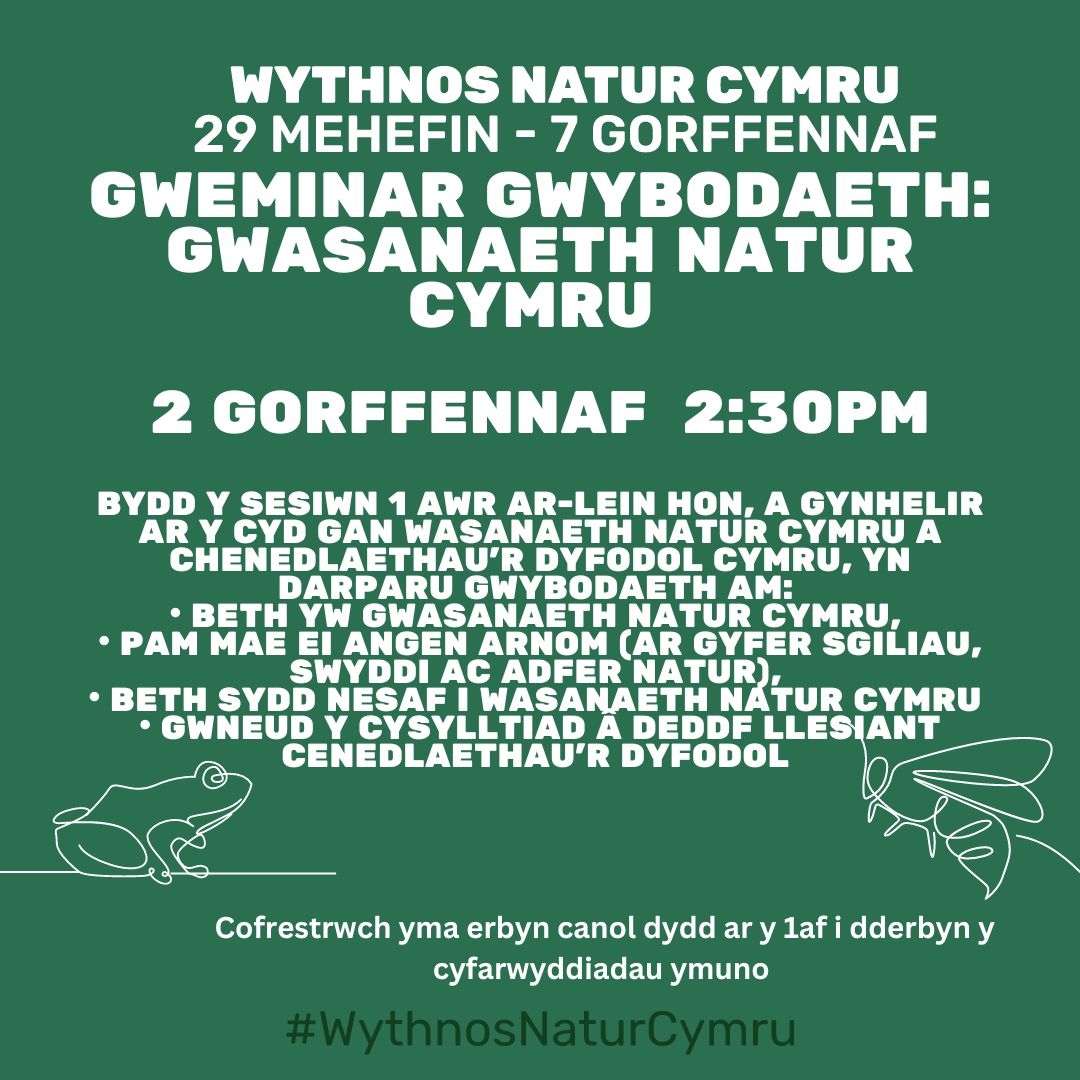 Gweminar Gwybodaeth: Gwasanaeth Natur Cymru